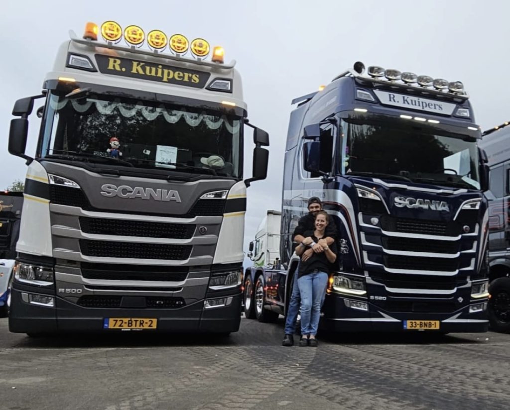 Truckerskoppel Roy en Iris: 'Met twee vrachtwagens heel flexibel'